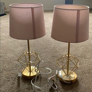 Two cute bedroom lamps